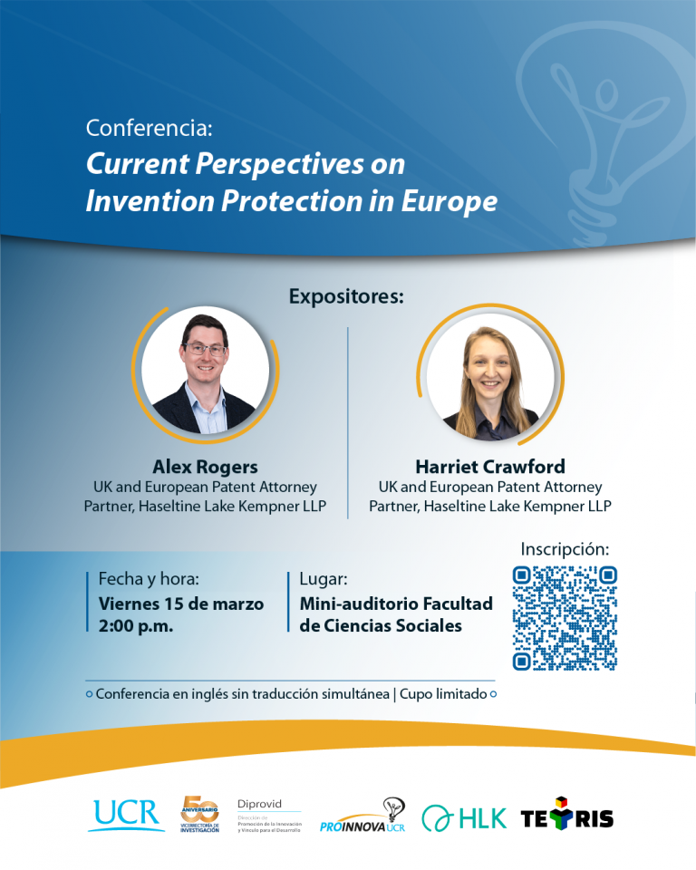 Conferencia: Current Perspectives on Invention Protection in Europe