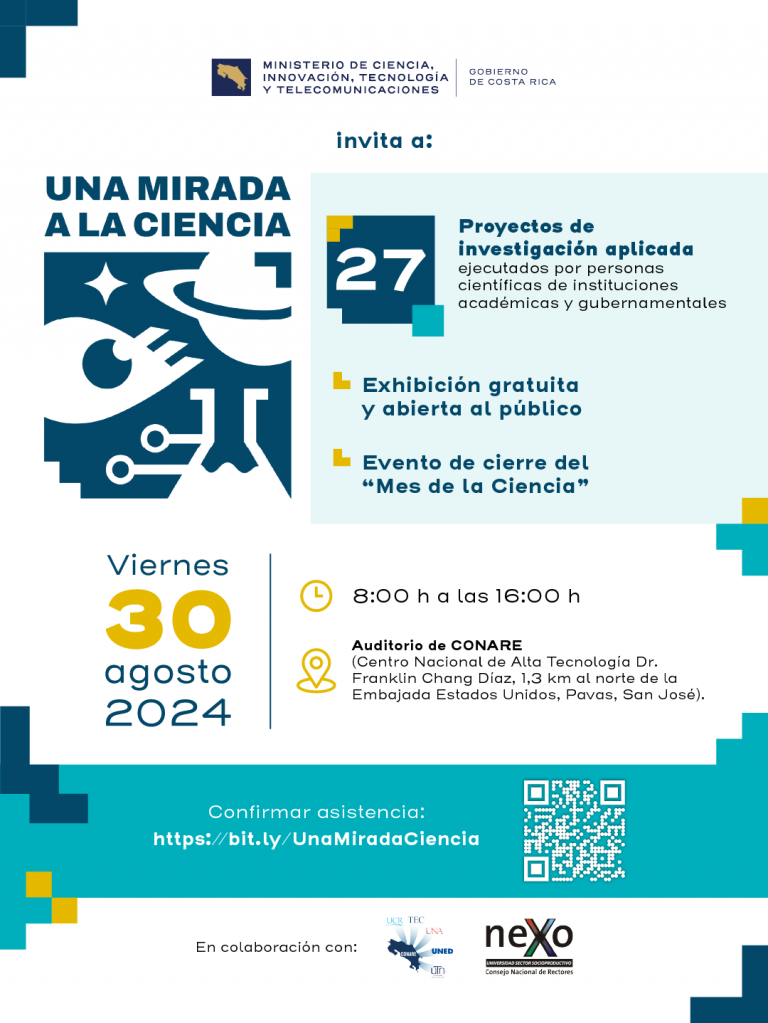 UCR expondrá proyectos de investigación aplicada en la exhibición “Una mirada a la ciencia”.